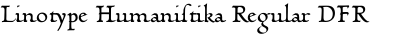 Linotype Humanistika Regular DFR